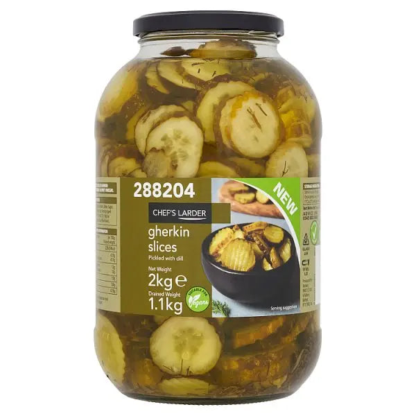Chef's Larder Gherkin Slices 2kg Chef's Larder