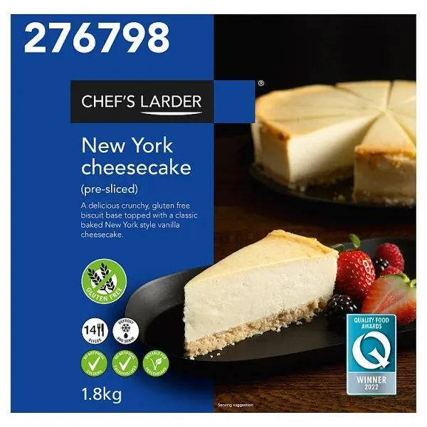 Chefs Larder New York Cheesecake 1.8kg - Honesty Sales