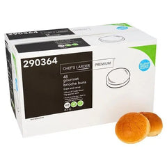 Chefs Larder Premium 48 Gourmet Brioche Buns - Honesty Sales