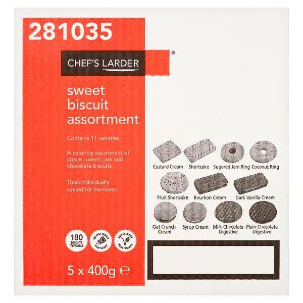 Chef's Larder Sweet Biscuit Assortment 5 x 400g - Honesty Sales U.K
