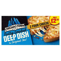 Chicago Town 2 Deep Dish Four Cheese Mini Pizzas 2 x 148g - Honesty Sales