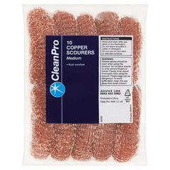 CleanPro 10 Copper Scourers Medium - Honesty Sales