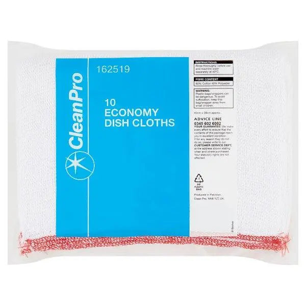 CleanPro 10 Economy Dish Cloths - Honesty Sales