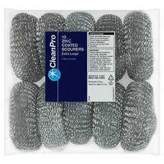 CleanPro 10 Zinc Coated Scourers Extra Large - Honesty Sales