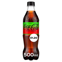 Coca-Cola Zero Sugar Lime 500ml (Case of 12) Honesty Sales U.K