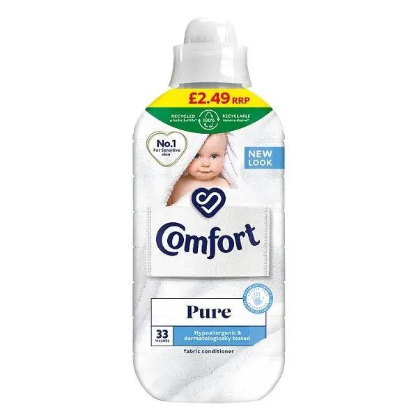 Comfort Sensitive Fabric Conditioner Pure 33 washes (990 ml) (Case of 8) - Honesty Sales U.K