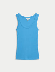 Cotton Rich Ribbed Slim Fit Vest Top Honesty Sales