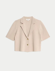 Cotton Rich Textured Knitted Blazer Honesty Sales