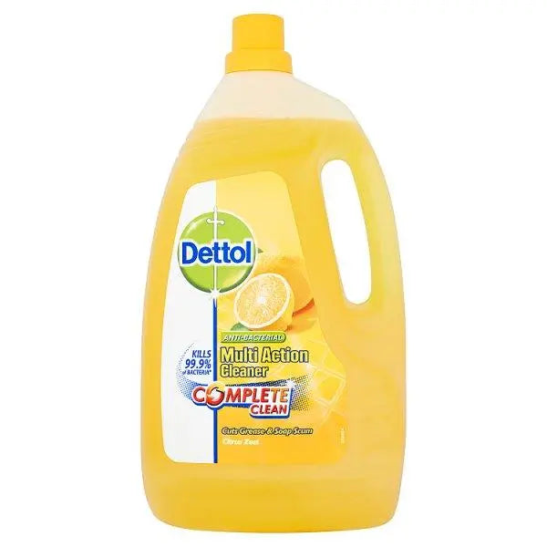 Dettol Anti-Bacterial Multi Action Cleaner Complete Clean Citrus Zest 4L - Honesty Sales