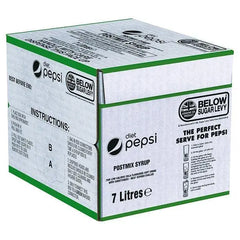 Diet Pepsi Cola Postmix Syrup Bag-in-Box 7L - Honesty Sales