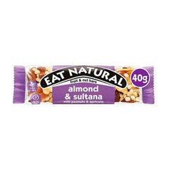 Eat Natural Almond & Sultana with Peanuts & Apricots Fruit & Nut Bars 40g (Case of 12) - Honesty Sales U.K