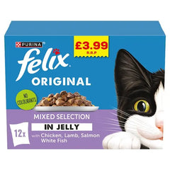 FELIX Original Mixed Selection in Jelly Wet Cat Food 12x85g (Case of 4) Honesty Sales U.K
