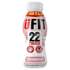 ÜFIT Strawberry Flavour High Protein Milkshake 310ml (Case of 12) - Honesty Sales