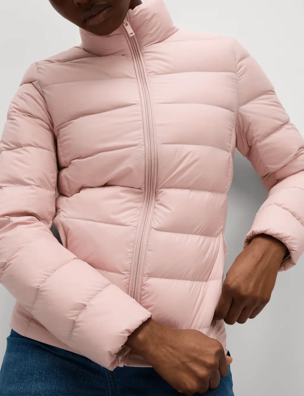 M & S Feather & Down Quilted Packaway Puffer Jacket - Honesty Sales