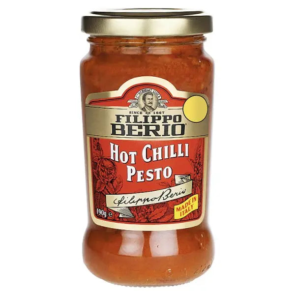 Filippo Berio Hot Chilli Pesto 190g (Case of 10) - Honesty Sales
