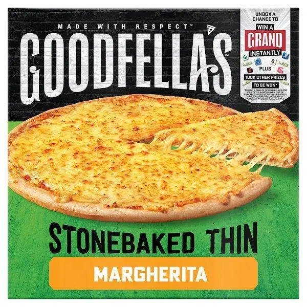 Goodfellas Stonebaked Thin Margherita Cheese Pizza 345g - (Case of 7) - Honesty Sales