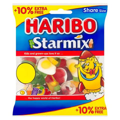HARIBO Starmix Fruit & Cola Flavour Jelly & Foam Sweets Sharing Bag 154g (Case of 12) Haribo