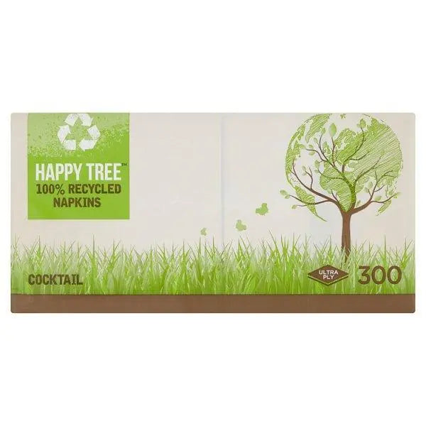Happy Tree 300 Cocktail Ultra Ply Napkins - Sets of 300 - Honesty Sales