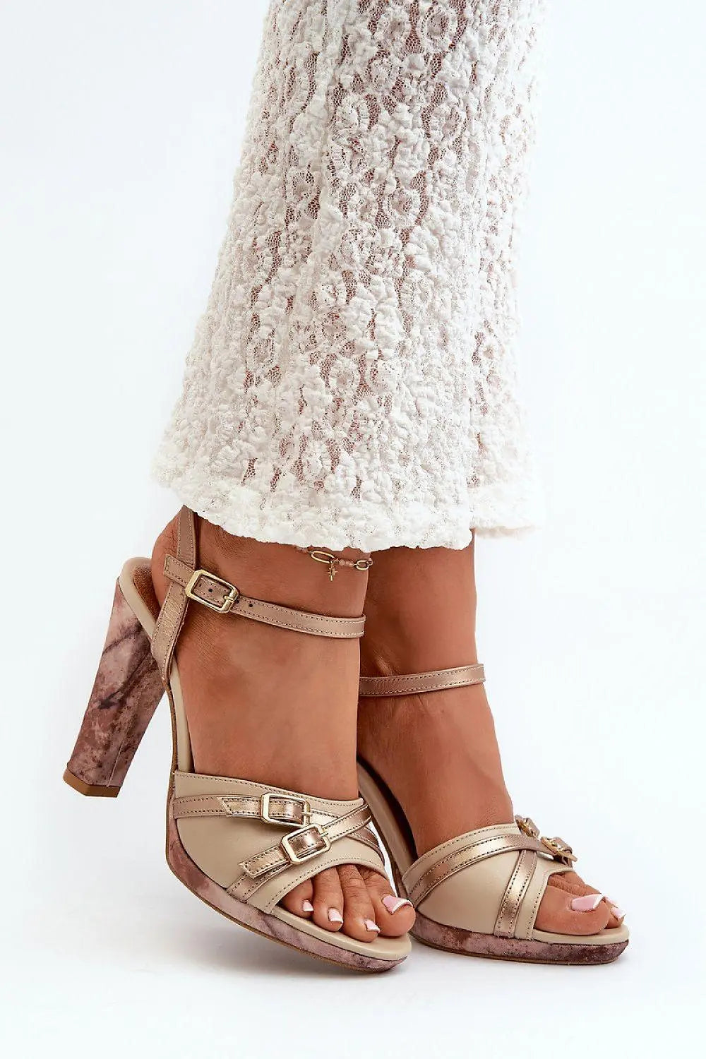 Heel sandals model 198398 Step in style - Honesty Sales U.K