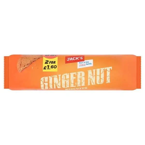 Jack's Ginger Nut Biscuits 200g (Case of 18) - Honesty Sales U.K