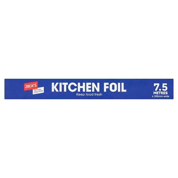 Jacks Kitchen Foil 7.5 Metres x 300mm Wide - Honesty Sales