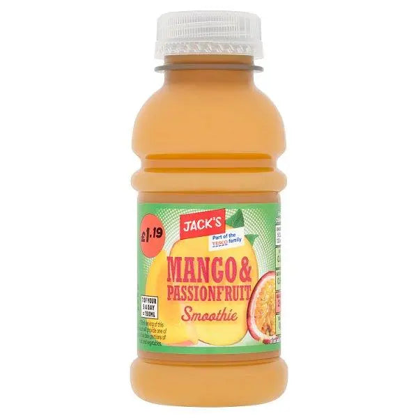 Jack's Mango & Passionfruit Smoothie 250ml (Case of 8) - Honesty Sales