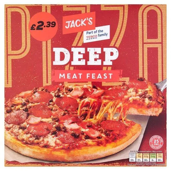Jacks Deep Meat Feast 386g (Case of 7) - Honesty Sales