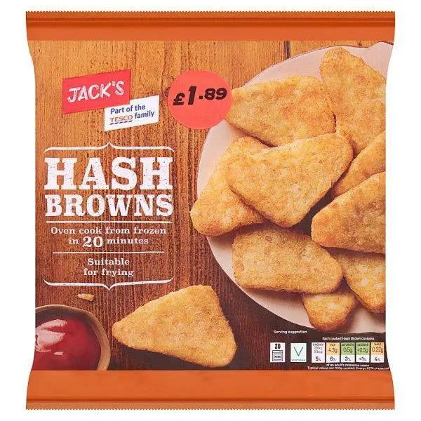 Jacks Hash Browns 700g - Honesty Sales