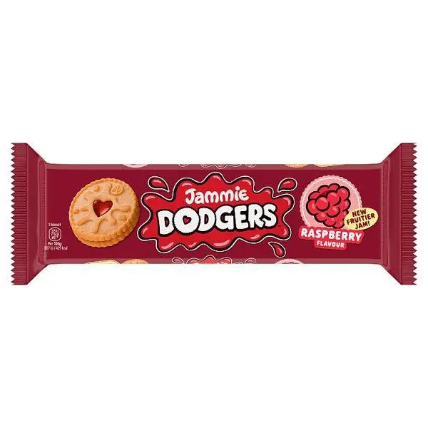 Jammie Dodgers Raspberry Flavour 140g (Case of 18) - Honesty Sales U.K