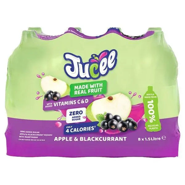 Jucee Apple & Blackcurrant 8 x 1.5 Litre (Case of 8) - Honesty Sales