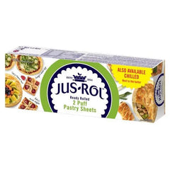 Jus-Rol Ready Rolled Puff Pastry Sheets 2 x 320g (640g) - Honesty Sales