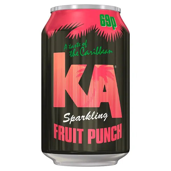 KA Sparkling Fruit Punch 330ml (Case of 24) Honesty Sales U.K