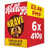 Kellogg's Krave Chocolate Hazelnut Breakfast Cereal 6 x 410g (Case of 6) Kellogg's