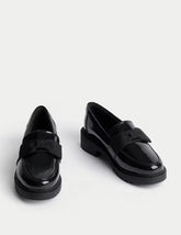 Kids' Chunky Loafer Leather School Shoes (2½ Large - 7 Large) Honesty Sales