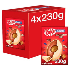 KitKat Chunky Milk & White Chocolate Giant Easter Egg 230g (Case of 4) Kitkat