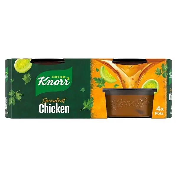 Knorr Stock Pots Chicken 4x 28 g (Case of 8) - Honesty Sales
