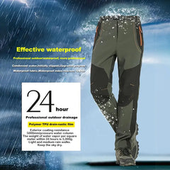 LNGXO Men’s Winter Waterproof Fleece Hiking Pants – Windproof Soft Shell Honesty Sales U.K