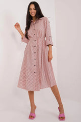 Lakerta flared cut shirt dress - Honesty Sales