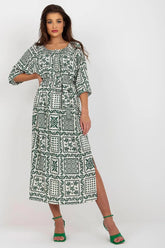 Lakerta simple midi cut summer boho daydress - Honesty Sales
