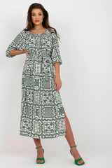 Lakerta simple midi cut summer boho daydress - Honesty Sales
