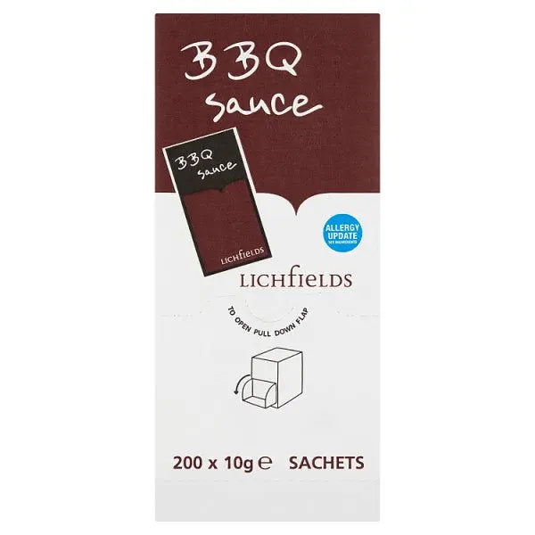 Lichfields BBQ Sauce Sachets 200 x 10g Lichfields