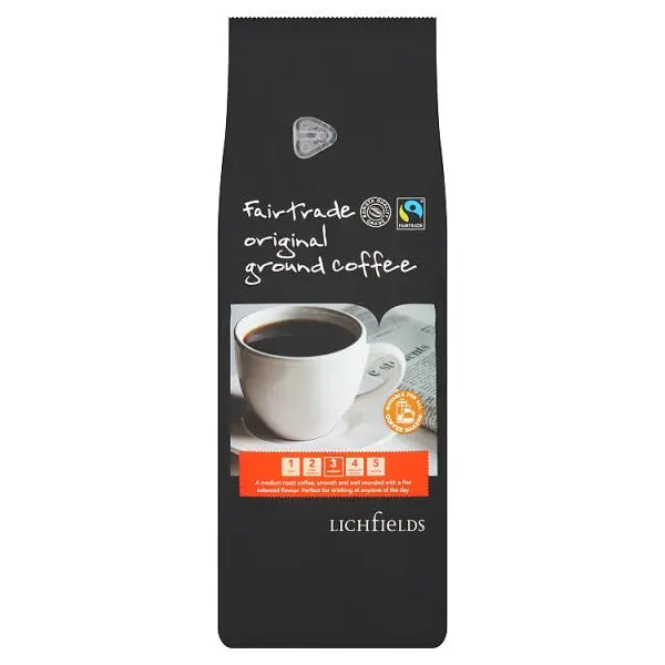 Lichfields Fairtrade Original Ground Coffee 1kg Honesty Sales U.K