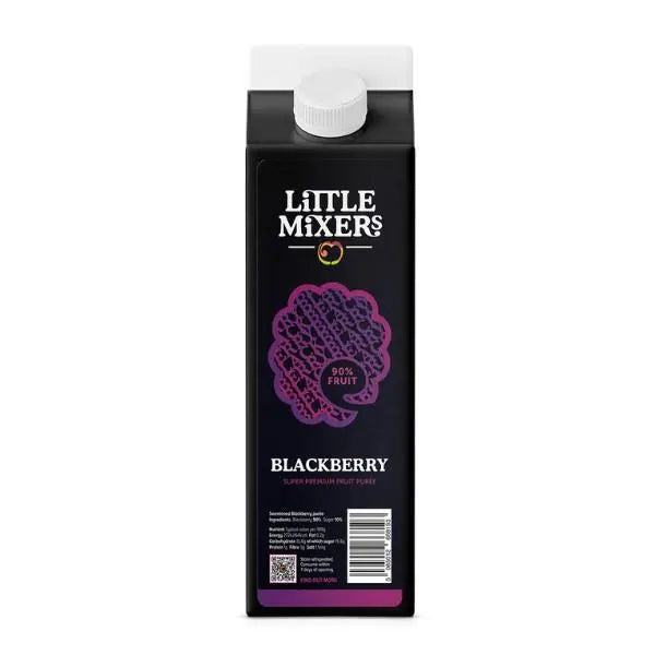 Little Mixers Super Premium Blackberry Puree 1Ltr Honesty Sales U.K