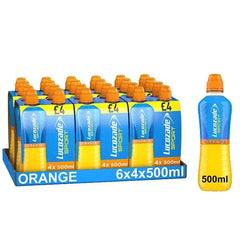 Lucozade Sport Drink Orange 4x500ml (Case of 6)  Honesty Sales U.K