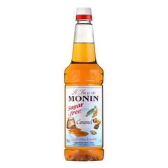 MONIN Caramel Sugar Free Syrup 1L - Honesty Sales U.K