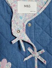 M&S Cotton Rich Denim Quilted Jacket (0-3 Yrs) - Honesty Sales