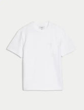 M&S Pure Cotton Midweight Pocket T-shirt M&S Collection