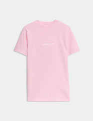 M&S Pure Cotton Sassy T-Shirt Dress (6-16 Yrs) - Honesty Sales