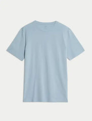 M&S Regular Fit Pure Cotton Crew Neck T-Shirt Honesty Sales