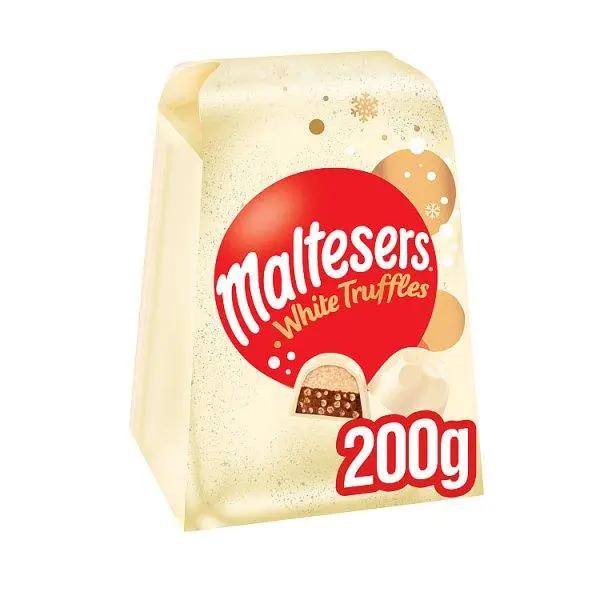 Maltesers Truffles White Chocolate Gift Box of Chocolates 200g (Case of 6) - Honesty Sales U.K